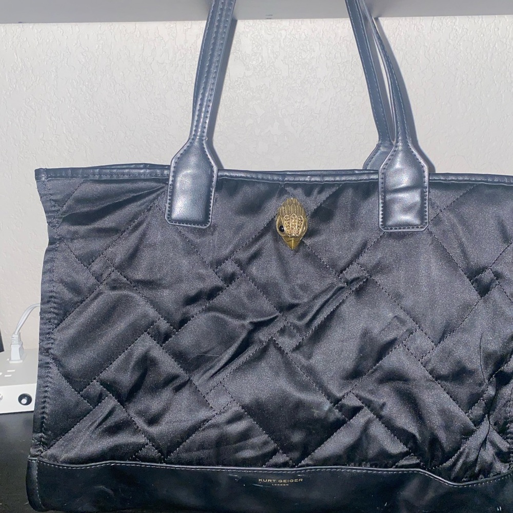 Kurt Geiger London Recycled Square Shopper Tote. Black. Used